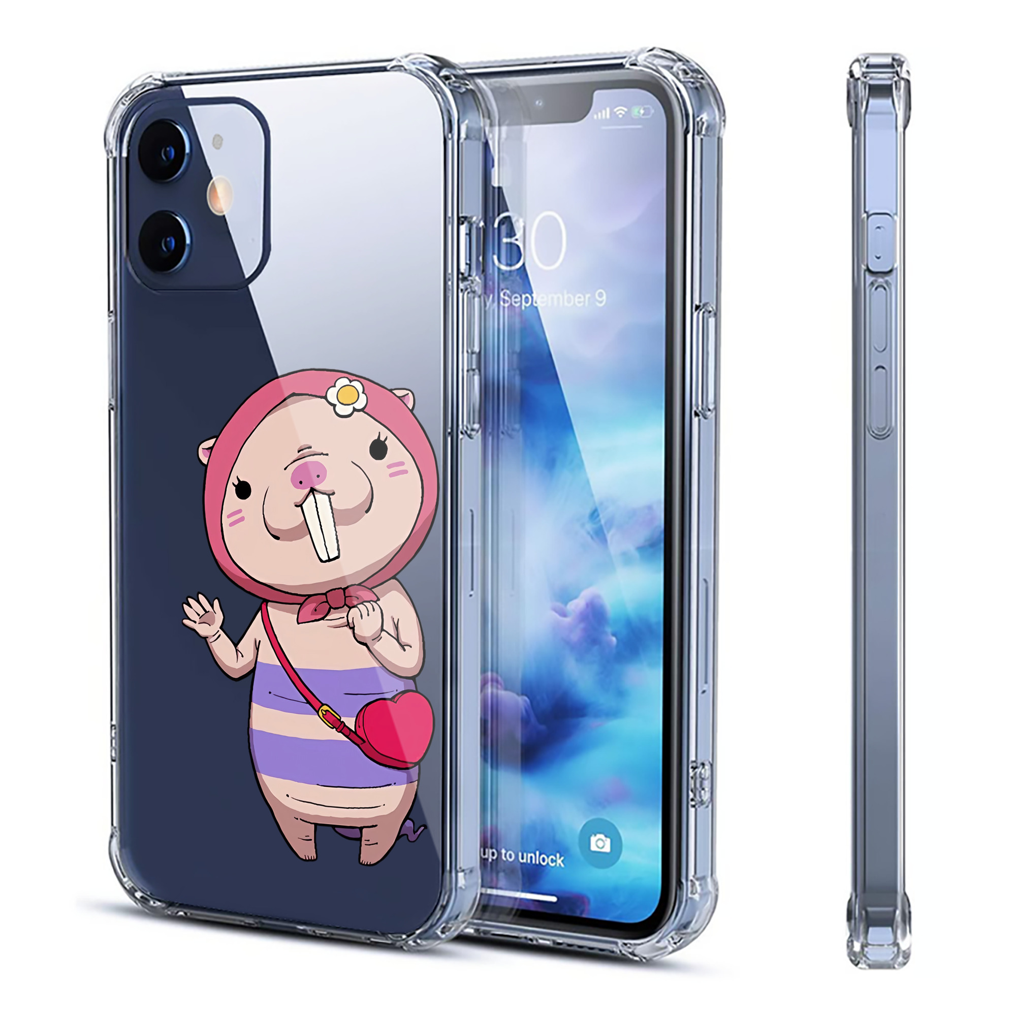 （画像用） 妖怪ウォッチ Yo-kai Watch 【iPhone 12シリーズ対応】透明スマホケース（クリアソフトケース）